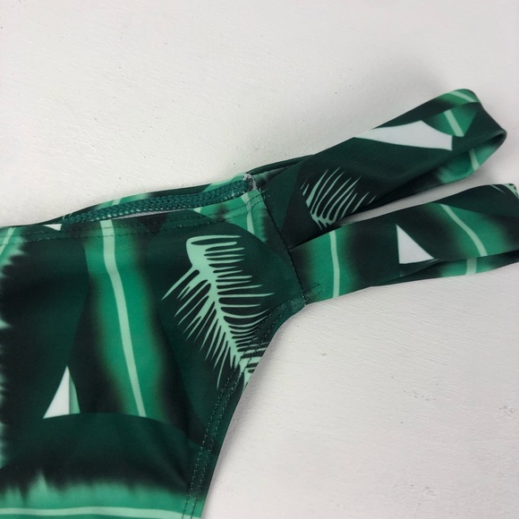 🎁Bundle 4 Free! Green Palm Print Cheeky Bikini Bottoms - Picture 8 of 10